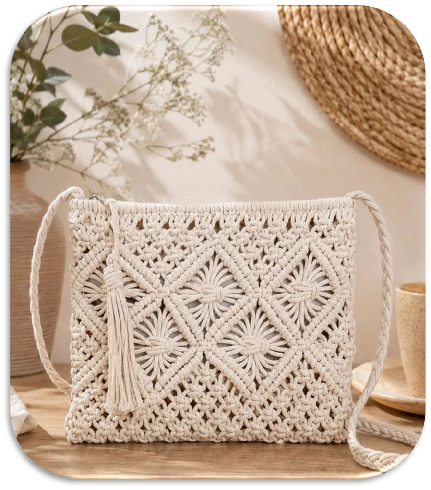 MACRAME LADIES BAG