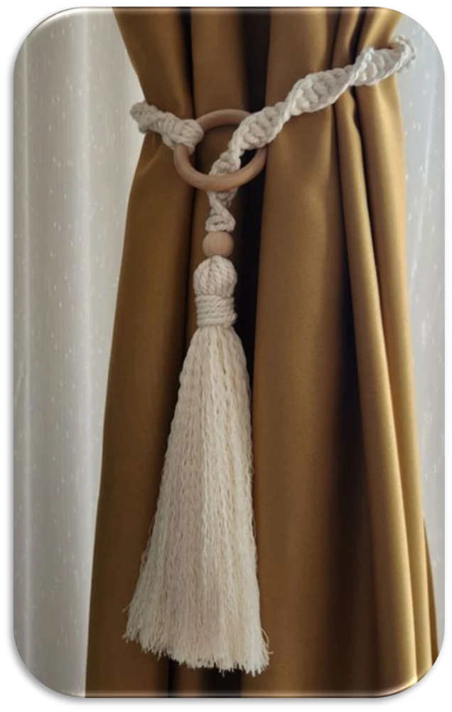 MACRAME CURTAIN BELT
